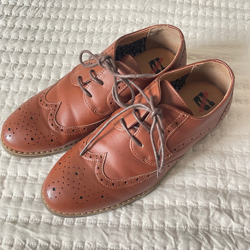 Wing Tip Brown Dress Shoes by I.D. Required